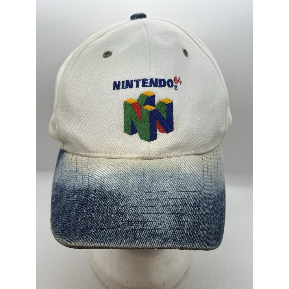 Vintage RARE HTF Employee Only Promo Nintendo 64 Hat Super Mario N64 Cap 1990s